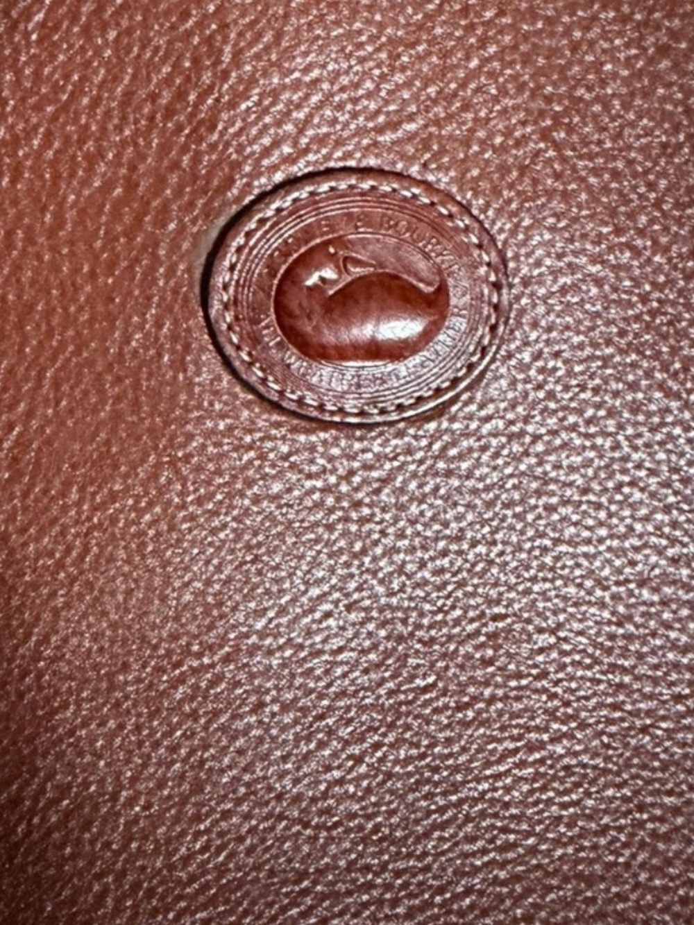 Vintage Deep Brown Leather Shoulder Bag - Picture 3 of 3